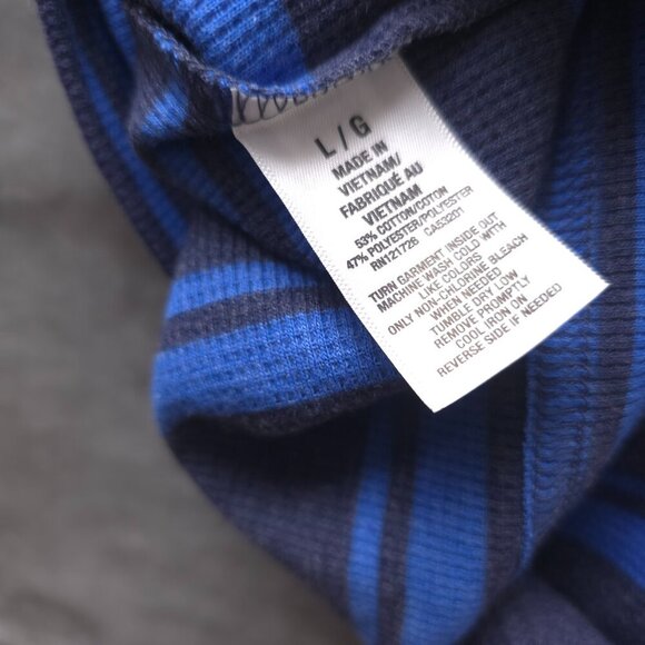Aeropostale Blue Stripe Thermal Shirt -‎ Size L - NWT - Picture 7 of 12